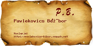 Pavlekovics Bíbor névjegykártya